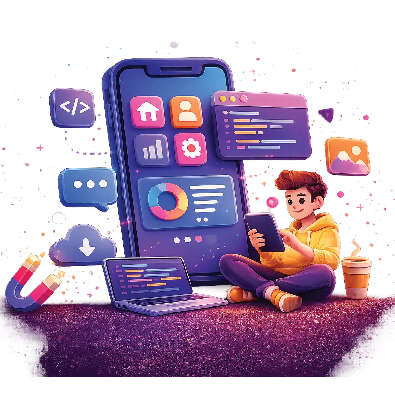 iOS and Android mobile app development with artificial intelligence features