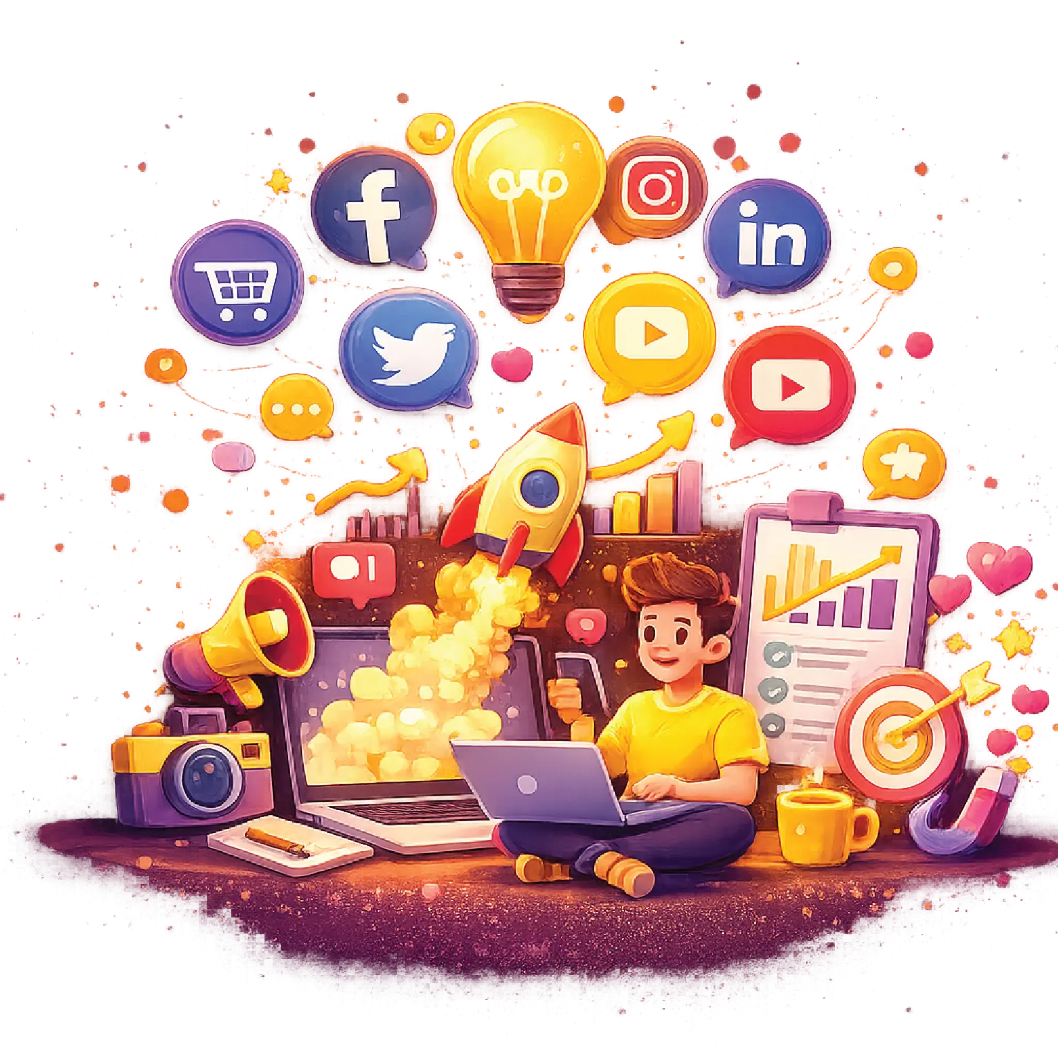 Digital marketing agency services including SEO and brand design